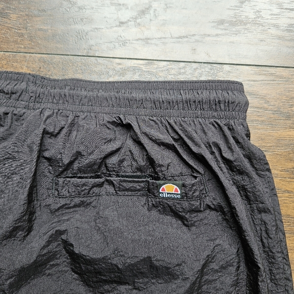 Ellesse Jose Nylon Shell Track Warm-Up Pants Size Small Black Blue Pink - Picture 7 of 9